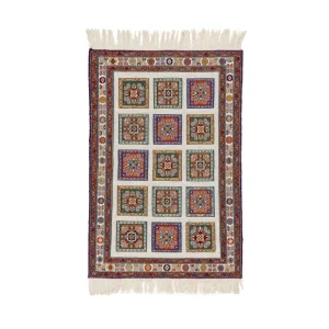 Kilim-cream field with framed design